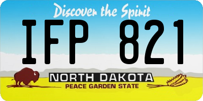ND license plate IFP821
