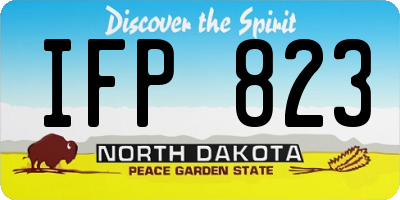 ND license plate IFP823