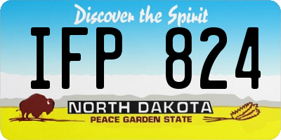 ND license plate IFP824