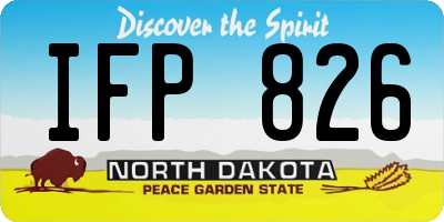ND license plate IFP826