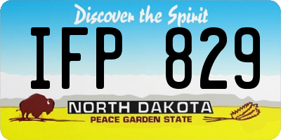 ND license plate IFP829