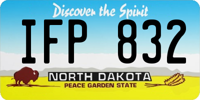 ND license plate IFP832
