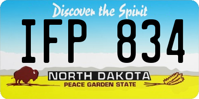 ND license plate IFP834