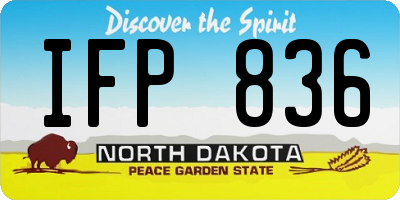 ND license plate IFP836
