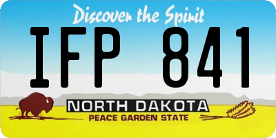 ND license plate IFP841