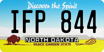 ND license plate IFP844