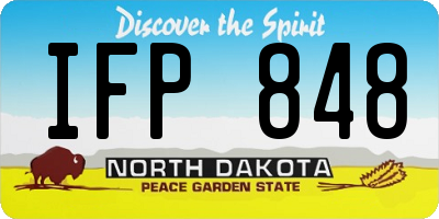 ND license plate IFP848