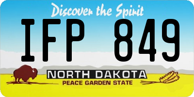 ND license plate IFP849