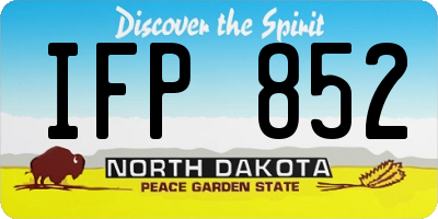 ND license plate IFP852