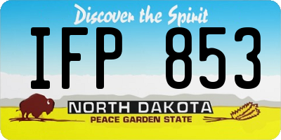 ND license plate IFP853