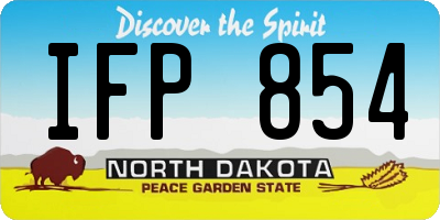 ND license plate IFP854