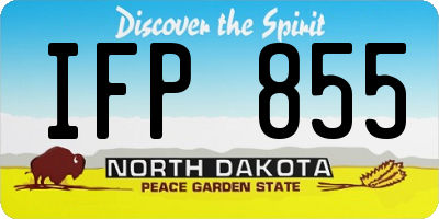 ND license plate IFP855