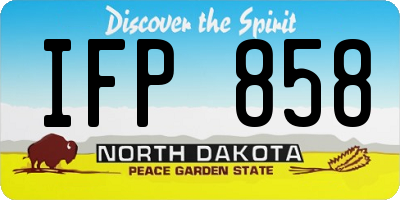 ND license plate IFP858