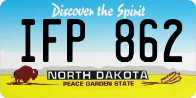 ND license plate IFP862