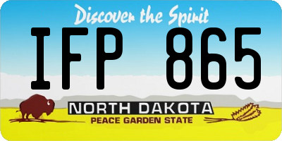 ND license plate IFP865