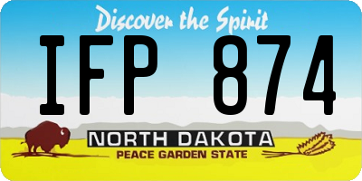 ND license plate IFP874