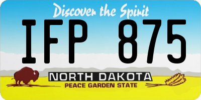 ND license plate IFP875