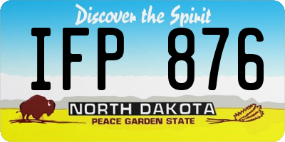 ND license plate IFP876