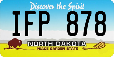 ND license plate IFP878