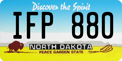 ND license plate IFP880