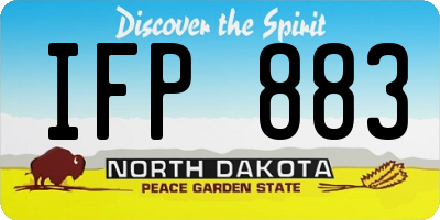 ND license plate IFP883