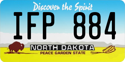 ND license plate IFP884