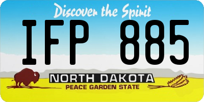 ND license plate IFP885