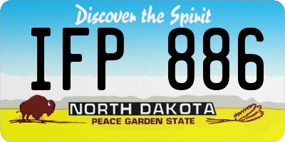 ND license plate IFP886