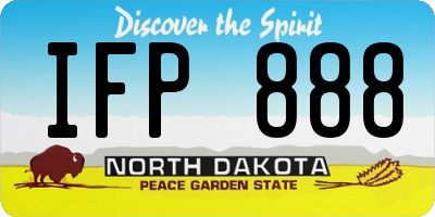 ND license plate IFP888