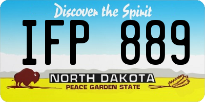 ND license plate IFP889