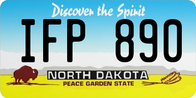 ND license plate IFP890