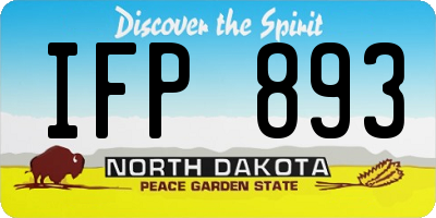 ND license plate IFP893