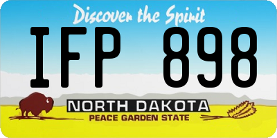 ND license plate IFP898