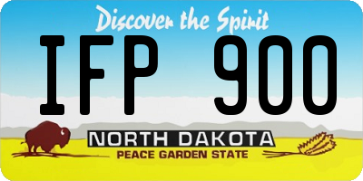 ND license plate IFP900