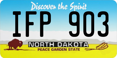 ND license plate IFP903