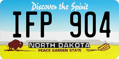 ND license plate IFP904