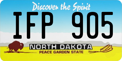 ND license plate IFP905