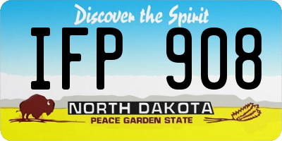 ND license plate IFP908