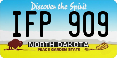 ND license plate IFP909