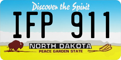 ND license plate IFP911