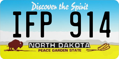 ND license plate IFP914