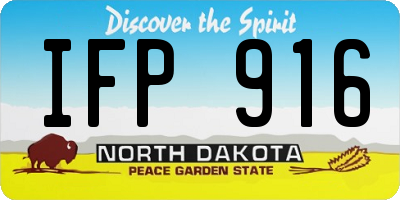 ND license plate IFP916