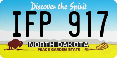 ND license plate IFP917