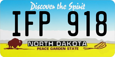 ND license plate IFP918
