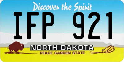 ND license plate IFP921