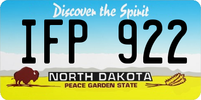 ND license plate IFP922