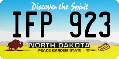 ND license plate IFP923
