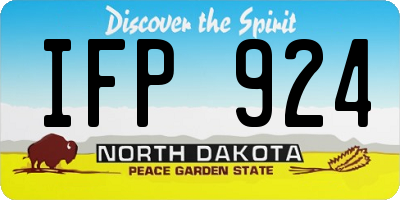 ND license plate IFP924