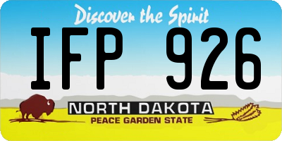 ND license plate IFP926