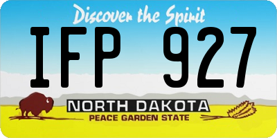 ND license plate IFP927